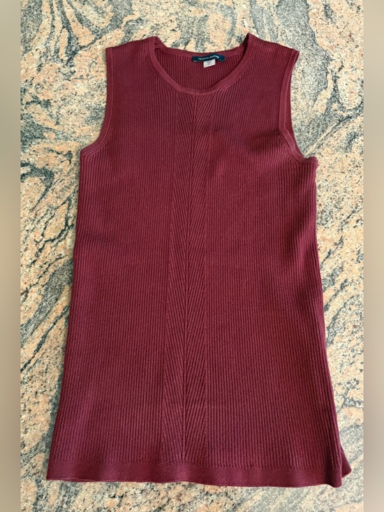 Tommy Hilfiger Tops - Tommy Hilfiger Women's Ribbed Knit Sleeveless Top Burgundy Size M